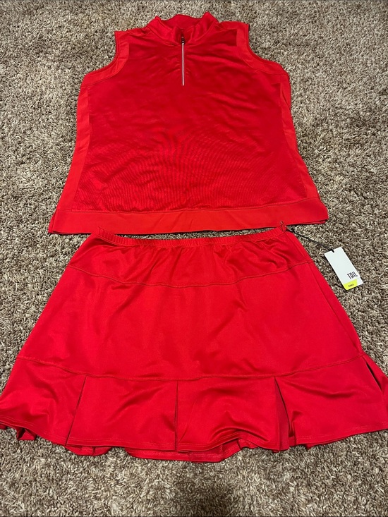 Tail Other - Tail Brand • Women’s XL Tennis Sleeveless Zip-Front Top & Skirt Set